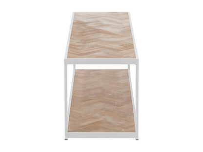 Table basse Laviecasa en bois naturel blanc Laviecasa L 150cm HFWP20366