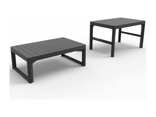 Table de jardin Meublori Graphite 232300