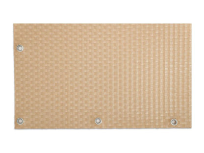 Wicker resin storage unit with beige metal eyelets, 0.9 x 3 m