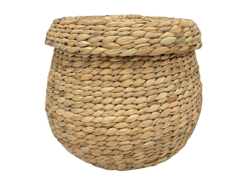 Meublori Decorative Storage Basket, Brown, 30x30x26.5 cm