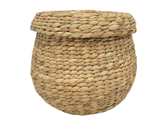 Meublori Decorative Storage Basket, Brown, 30x30x26.5 cm