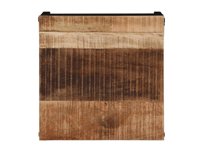 Table basse 35x35x30 cm bois de manguier massif brut