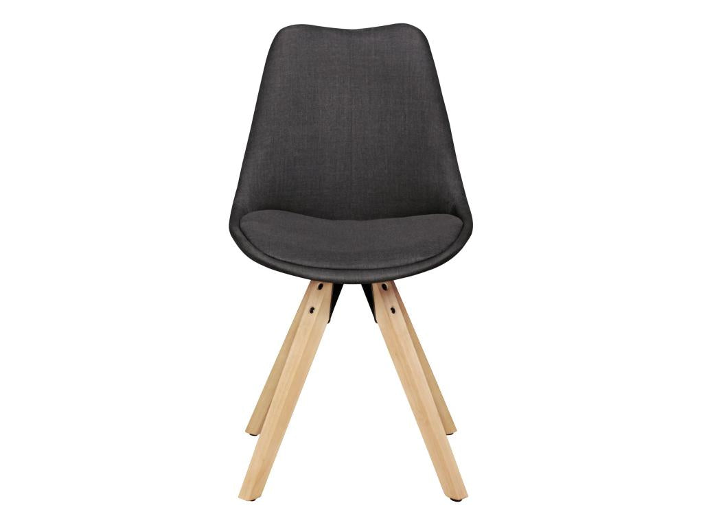 Ensemble de 2 Meublori Retro Chaise rembourrée housse en tissu