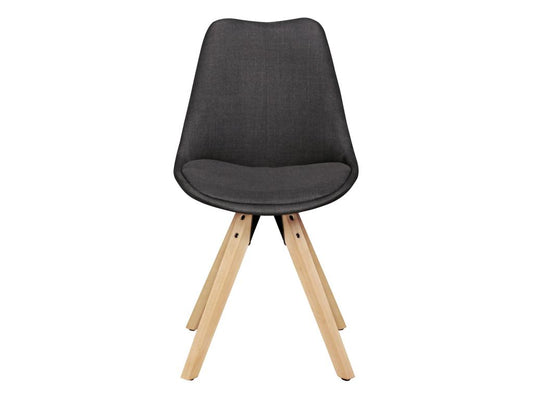 Ensemble de 2 Meublori Retro Chaise rembourrée housse en tissu