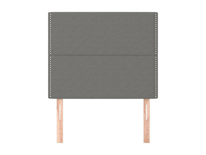 Têtes de lit 2 pcs Gris foncé 80x5x78/88 cm Tissu MDGO10589