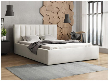 Lit Laviecasa 111 Double Brun clair 160x200 Tapisserie Sommier à Laviecasa 180x223x93cm UAYQ92792