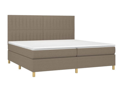 Lit à sommier tapissier avec matelas Meublori 200x200 cm Tissu