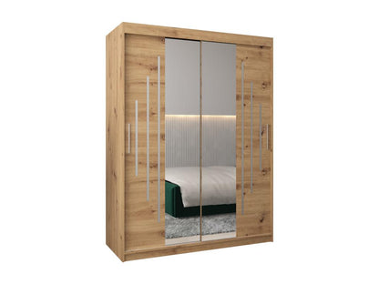 ARMOIRE Meublori 1 À PORTES COULISSANTES 200/150/62 2 Portes Meublori