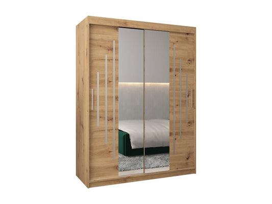 ARMOIRE Meublori 1 À PORTES COULISSANTES 200/150/62 2 Portes Meublori